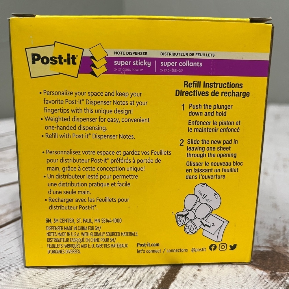 Post-it Pop-up Note Dispenser,‎ Cat design Pack post it - Picture 3 of 5